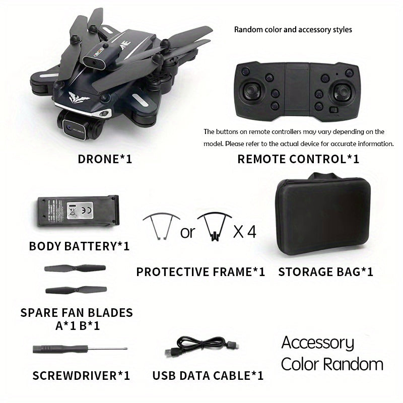 H109 单电+双摄+避障+遥控器*1, 360度智能避障+一键起飞/降落+SD双摄+支持360°翻滚+无头模式+自动跟随+模块化电池, 适合作为生日礼物,圣诞节礼物